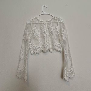 White lace top